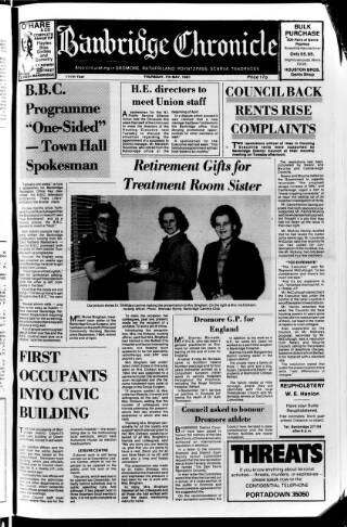 cover page of Banbridge Chronicle published on May 7, 1981